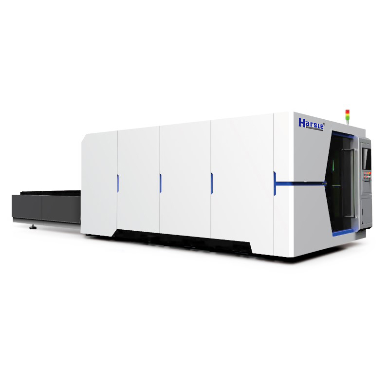 የተዘጋ ዓይነት CNC Fiber Laser Cutting Machine with Exchange Table